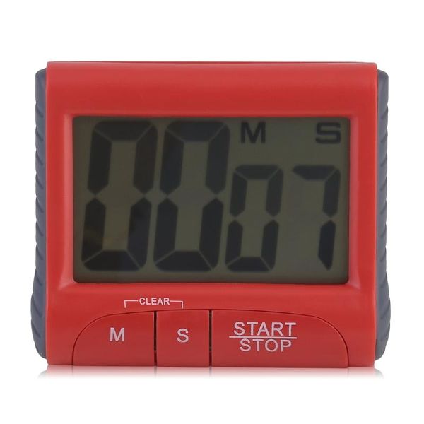 Timers 1pcs de alta qualidade LCD Digital Kitchen Timer contagem do relógio Up com alta venda por atacado de alarmes