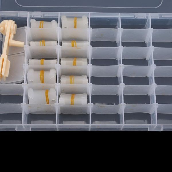 

other arts and crafts 36 grids holder thread organizer storage case embellishments portable cross stitch home sewing supplies