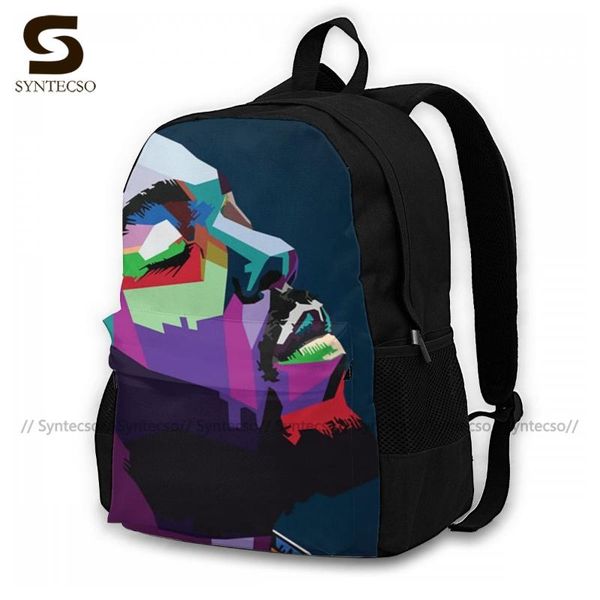 

backpack kendrick lamar backpacks polyester daily woman print aesthetic bags