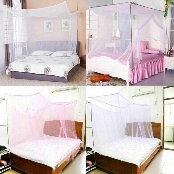

mosquito net 4 corner post bed twin full queen size home bedding netting