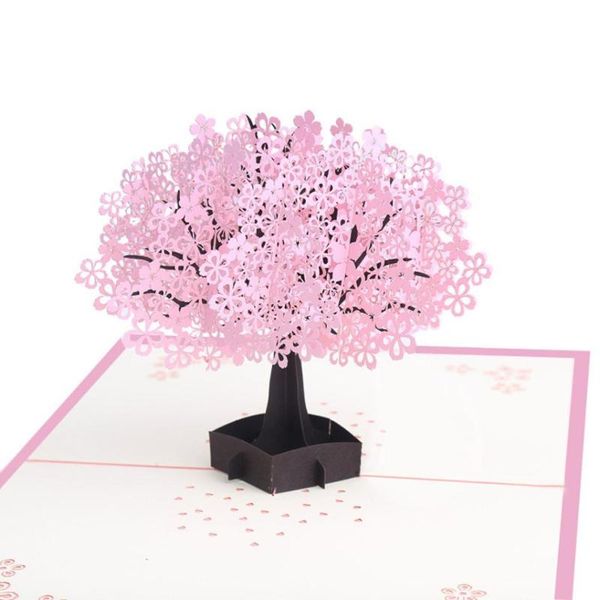 

greeting cards 3d cherry blossom tree card handmade up birthday wedding mothers day thank gifts