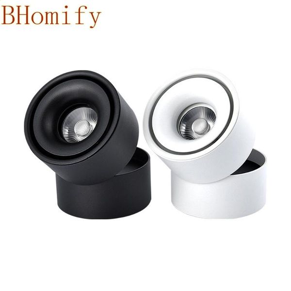 

downlights surface mounted mini embedded cob led 5w 7w 360 degree rotation ceiling lamp spot light downlight ac85-265v