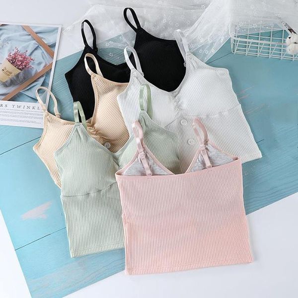 

women's tanks & camis female knitting crop woman knitted tank women strap vest, White