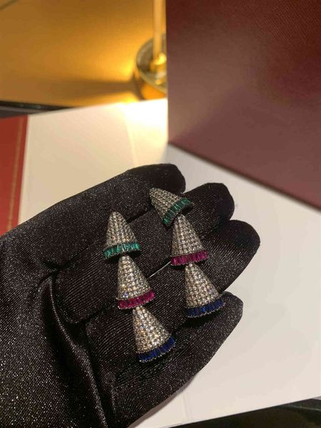 

ka stud jia earrings c caibao with s925 silver ear nails 15, Golden;silver