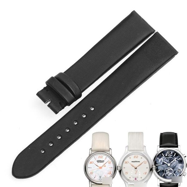 

watch bands wentula watchbands for montlegacy 107118 ribbon strap band, Black;brown
