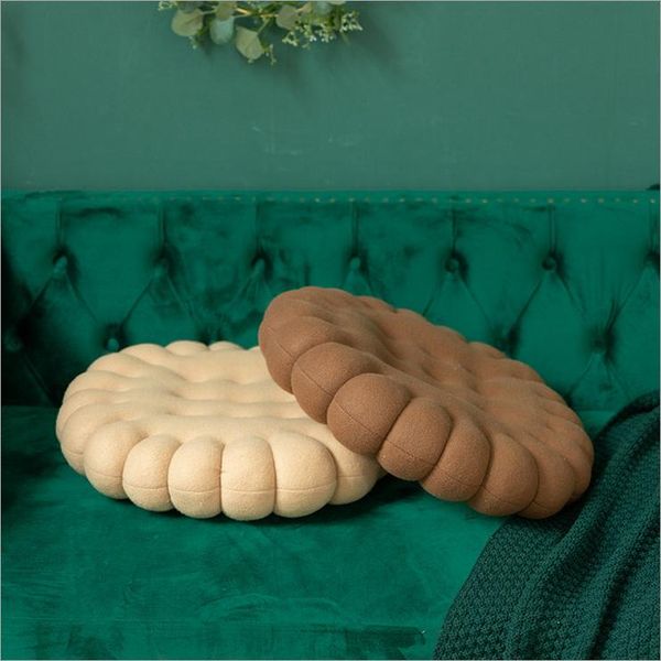 

50*50*7cm modern cookie shape round sofa cushion seat cushion/back cushion