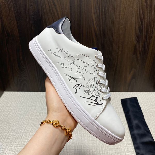 

men boys shoe sneakers mens luxury designer trainers fashion casual leather shoes b64, Black