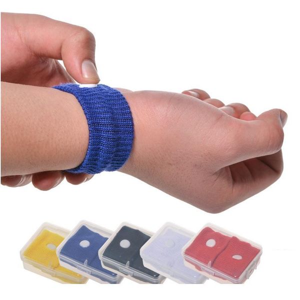 

2pcs morning sickness wrist band anti nausea car bracelet strap boats sea plane wristband adjustable travel reusable jllhnj, Black;red
