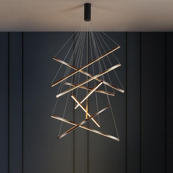 

pendant lamps modern led hanging lights minimalist line for dining room living loft bedroom suspension lighting fixtures
