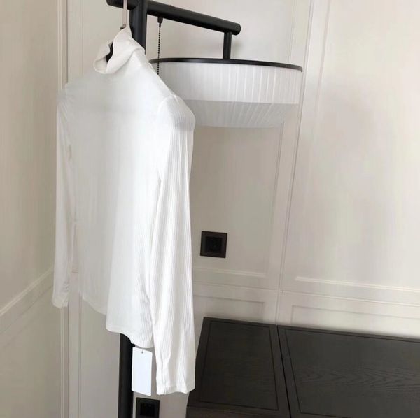 

2021 the new spring autumn women's long sleeves knitting simple style fashion thin tight knit sweaters ing, White;black