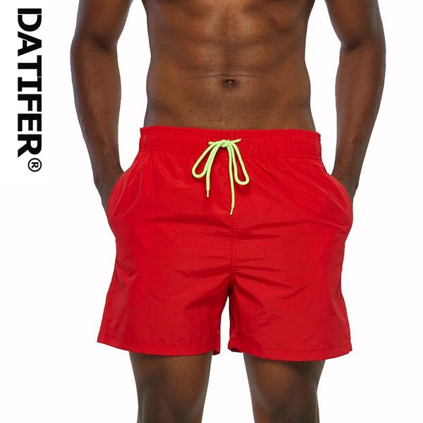 

men's swimwear 2021 datifer brand men board shorts swimming trunks 16 solid colors running swimsuits beachwaer gym plus size xxxxl bain