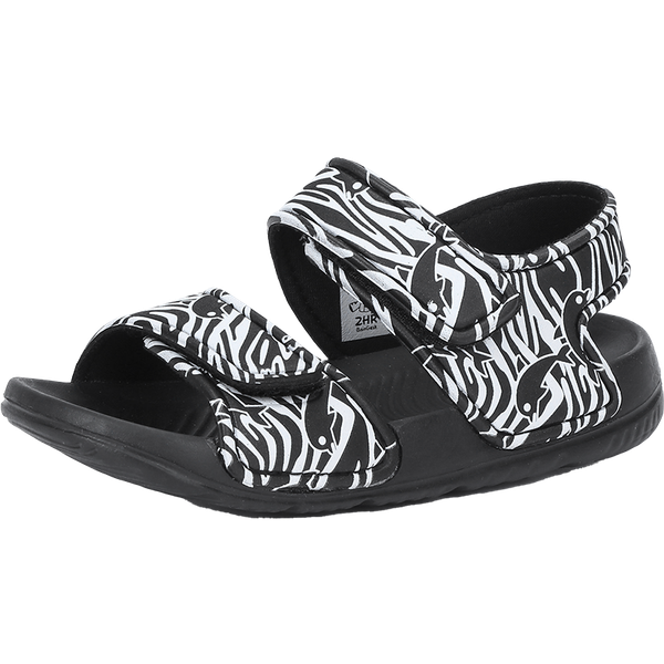 

sandals children's summer boy's girl's open toe fluorescent dolphin outdoor soft non slip beach shoes 22-31, Black;red