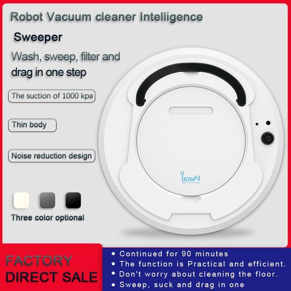 

vacuum cleaners smart 3-in-1 robot cleaner auto rechargeable floor sweeping robots dry wet mop strong suction for home