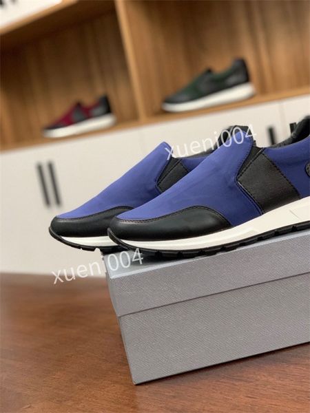

mens sneakers boots trainers runner shoe for men womens runners flats genuine leather brand racer casual shoes, Black