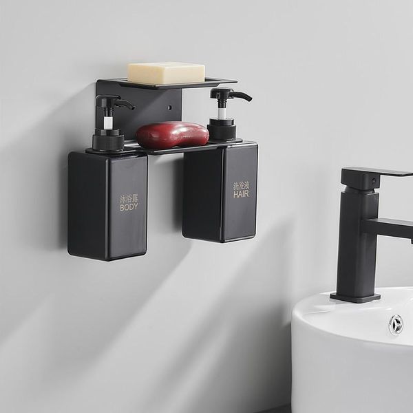 

soap dishes space aluminum bathroom storage box perforated creative wall-mounted toilet holder