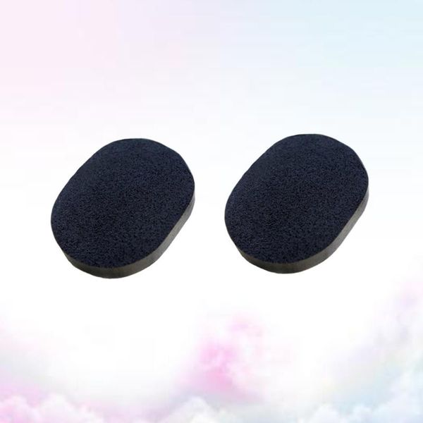 

sponges, applicators & cotton 2pcs black facial cleaning sponge with actived bamboo charcoal for skin cleansing exfoliating