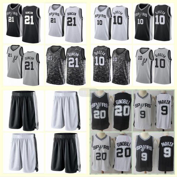

men sanantonio spurs tony parker tim duncan manu ginobili demar derozan basketball jersey; swing man sews a basketball jersey, Black;red