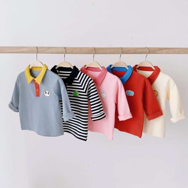 

and baby's spring autumn t-shirt children's polo shirt, Blue