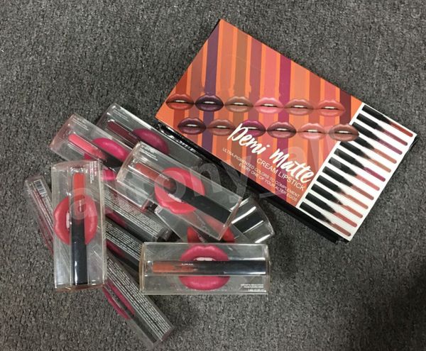 

12 colors lips makeup matte liquid lipstick lip gloss waterproof tattoo long lasting lipgloss tint retail box cosmetics