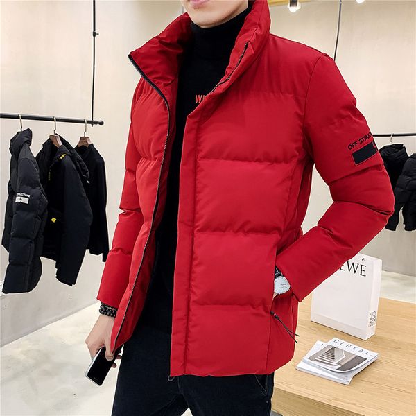 

2021 winter coat men cotton long warm bomber jackets chaquetas 4xl new men's korean fashion padded jacket down parka clothing, Black