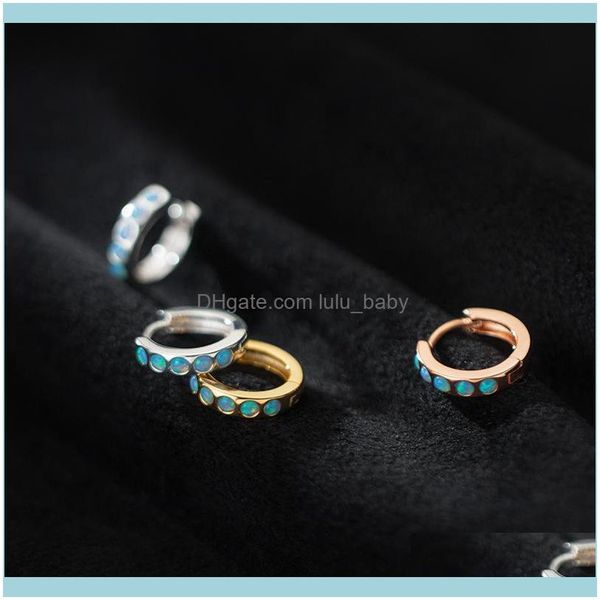 Hie Ohrringe Jewelrytremella Schnalle Weibliche Koreanische Mode Kleine Frische Temperament Synthetische Opal Blaue Perle Schmuck Einfache Wartung Ohr H