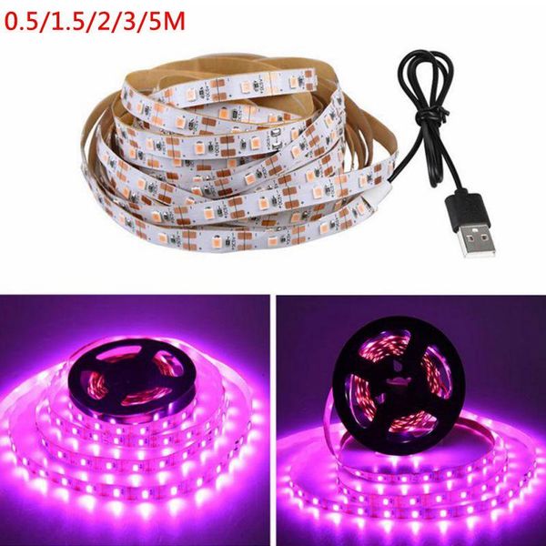 

grow lights 0.5m 1m 2m 3m 5m led light full spectrum 5v usb strip phyto lamp for plants greenhouse hydroponic growing