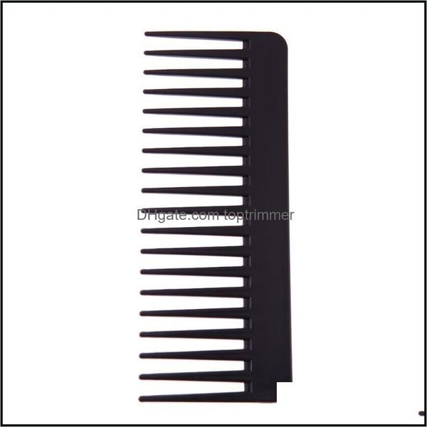 

brushes & productsblack abs plastic heat-resistant large wide tooth comb wavy styling hair care tools salon drop delivery 2021, Silver