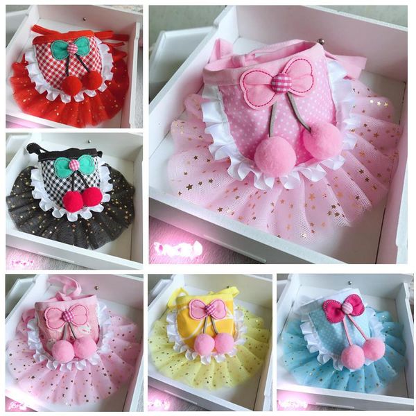 

dog apparel pet cat bibs cats bandana scarf 7 colors sweet collars for small dogs neckerchief bib pets puppy accessories