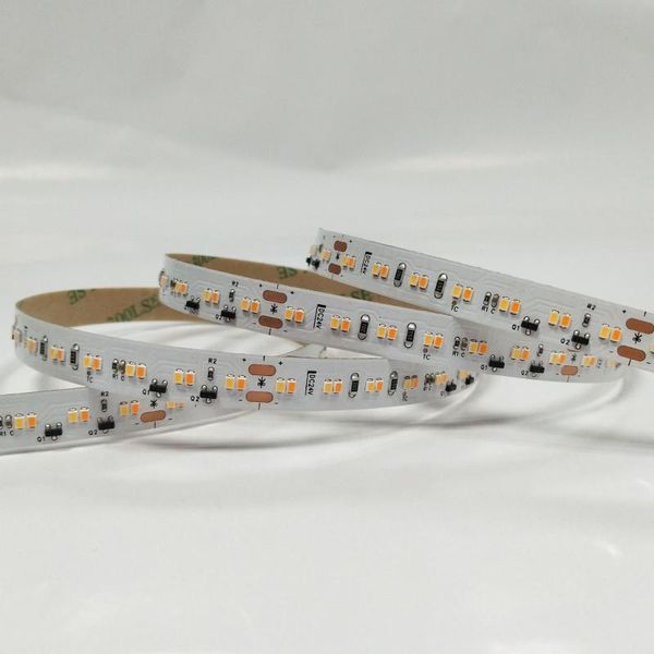 

dim to warm, cct get warmer when brightness going down 2216 led strips light, 224pcs led /m, dc24v constant current light bar