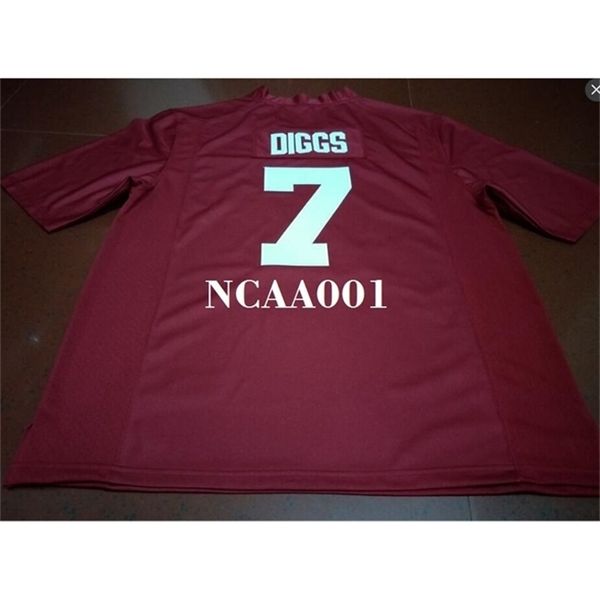 

668 #7 trevon diggs alabama crimson tide red black white college jersey or custom any name or number jersey