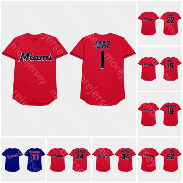 

2021 players' weekend nicknames jersey diaz duvy andy miggy ro mph el causa sweet lew miyagui dick t-fish juan soto scherzer turner sch, Blue;black