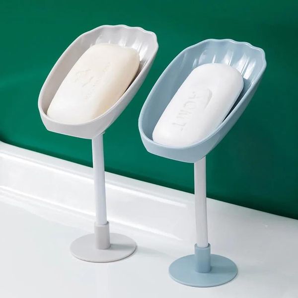 

soap dishes rotatable holder wall-mounted counterdual-purpose dish creative shell bathroom acc drop