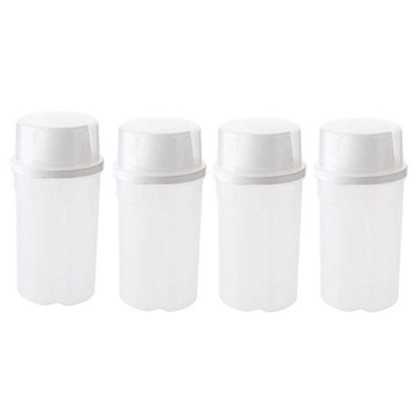 

storage bottles & jars 4pcs clear plastic - with lids for home
