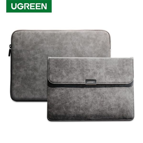 

ugreen lapbag leather notebook case cover for air pro 13 funda ipad sleeve 210825