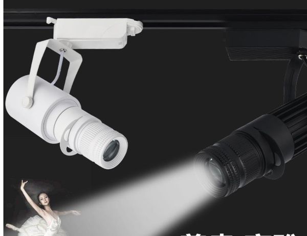 

track lights 10pcs adjustable led light fixture lamp 20w cob rail spot suface mounted spotlight for shop hall exhibition