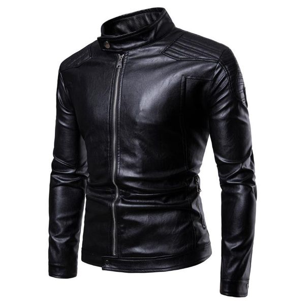 

men's jackets 2021 locomotive european and american leather jacket keli, Black;brown