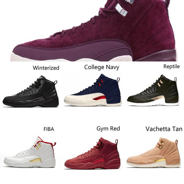 

c jumpman 12 mens basketball shoes white red dark grey game ball bulls cny university blue 12s men trainers sports sneakers 40-47 285o1k