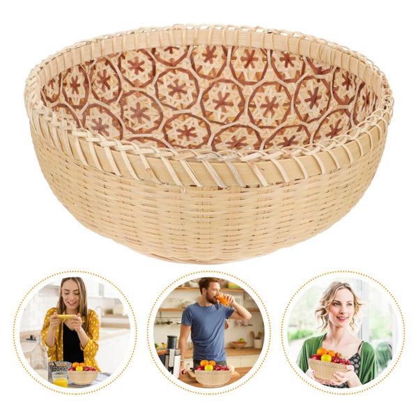 

storage baskets 1 pc candy basket bamboo tray multipurpose snack fruit )