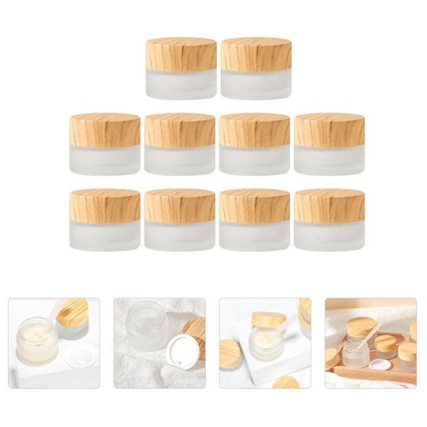 

storage bottles & jars 10pcs facial cream boxes eye empty cosmetic canister white