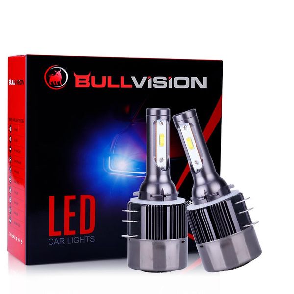 

car headlights bullvision h15 led bulb headlight 16000lm wireless lamp 12v conversion driving light 6500k white no error 2pcs