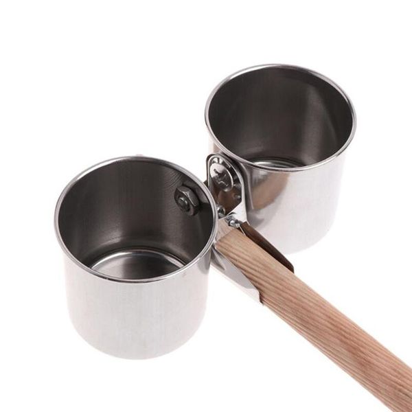 

other bird supplies stainless steel birds parrot feeder round aviary pet food water feeding bowl pets cage clip cup dispenser