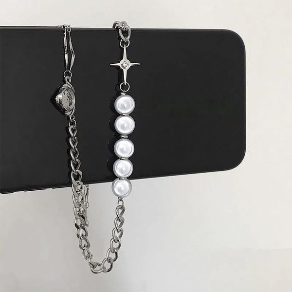 

chokers cute cross pearl choker necklace for women kpop luxury shining party titanium link chain trendy gift jewelry, Golden;silver