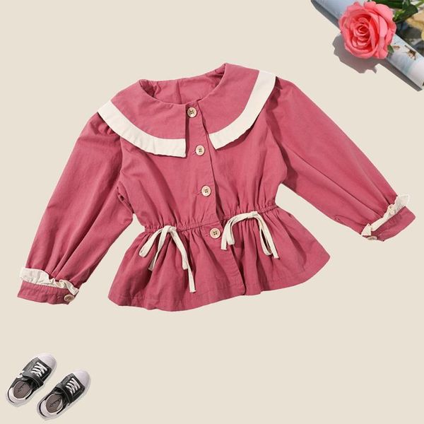 

coat 2021 spring & autumn kids coats for girls cute toddler windbreakers children fashion outerwear 18m-8 years, Blue;gray