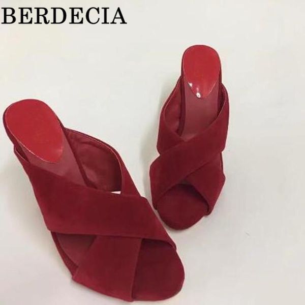 

dress shoes cross tied women's slip-on high-heel red color sandals 2021 summer lady strappy gladiator woman big size35-43, Black