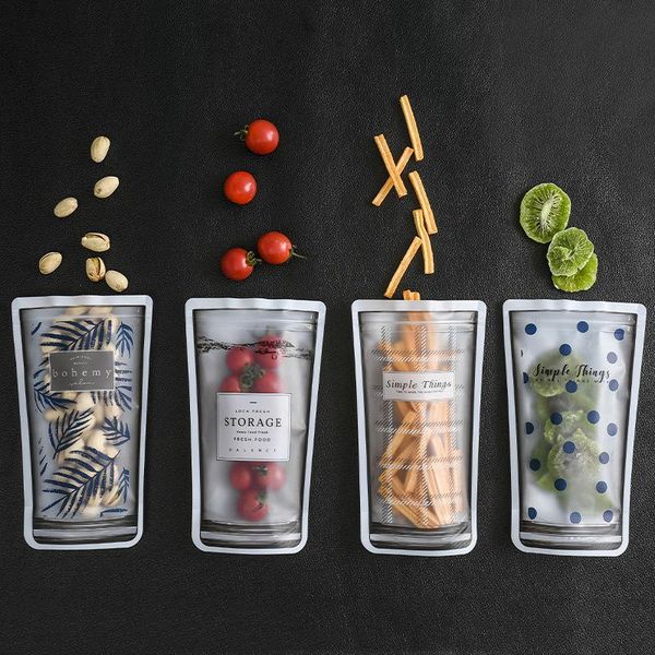 

food savers & storage containers 4pc sealed bag refrigerator dry fruit preservation portable finishing household debris bags
