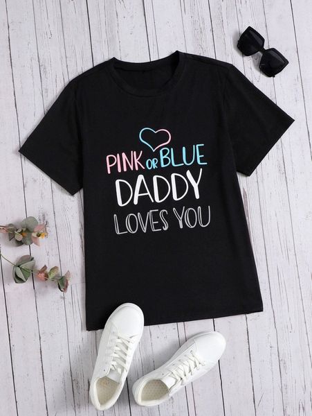 

men 1pc heart and slogan graphic tee c2ud#, White;black