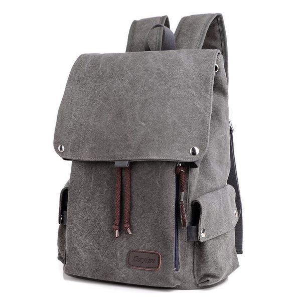 

backpack men women vintage canvas school bag men's travel bags large capacity