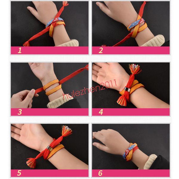 

fashion girl headwear hairband and bracelets 2 in 1 hair ribbons movie kimi no na wa your name miyamizu mitsuha bracelet chain, Black;blue