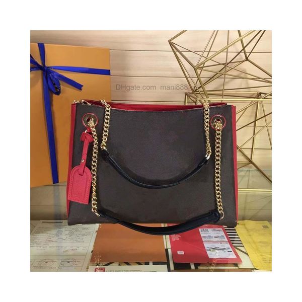 

m43772 m43773 surene mm bag grained calf leather handbag with chain straps fashion lady shopping tote shoulder bag purse m43864
