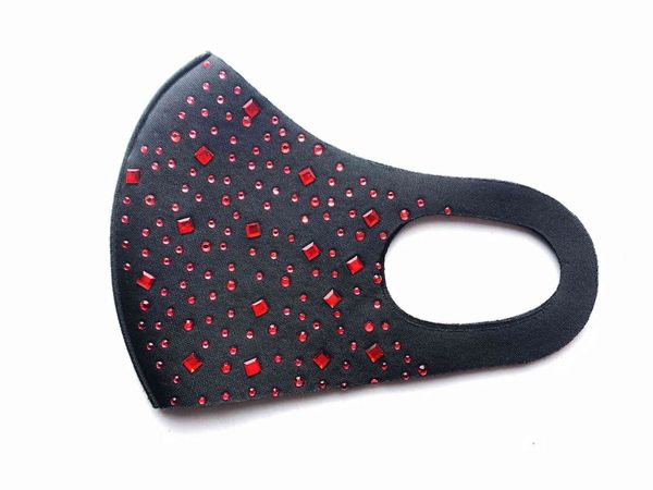 

water pm2.5 drill decorative colorful flash printing washable mask